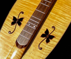 Butterfly Sound Holes by Christina Demetro and Eric Mouffe, with mountain dulcimer by Eric Mouffe