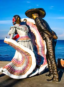 Vallarta Dancers by Jim and assistant Christina Demetro